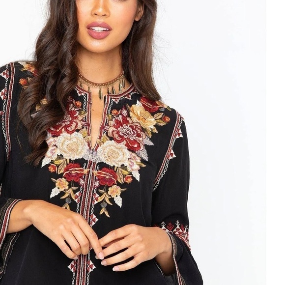 Johnny Was heavily embroidered silk Artemis dress NWT (oversized) - Picture 13 of 15